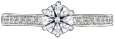 Side Stones Style Engagement Rings