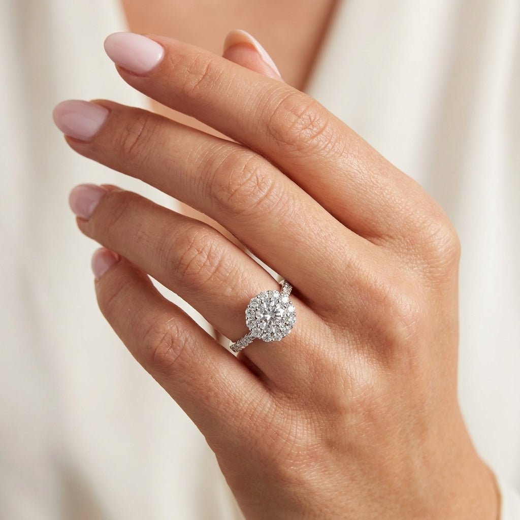 Canadian Fire 18ct White Gold Diamond Cluster Ring