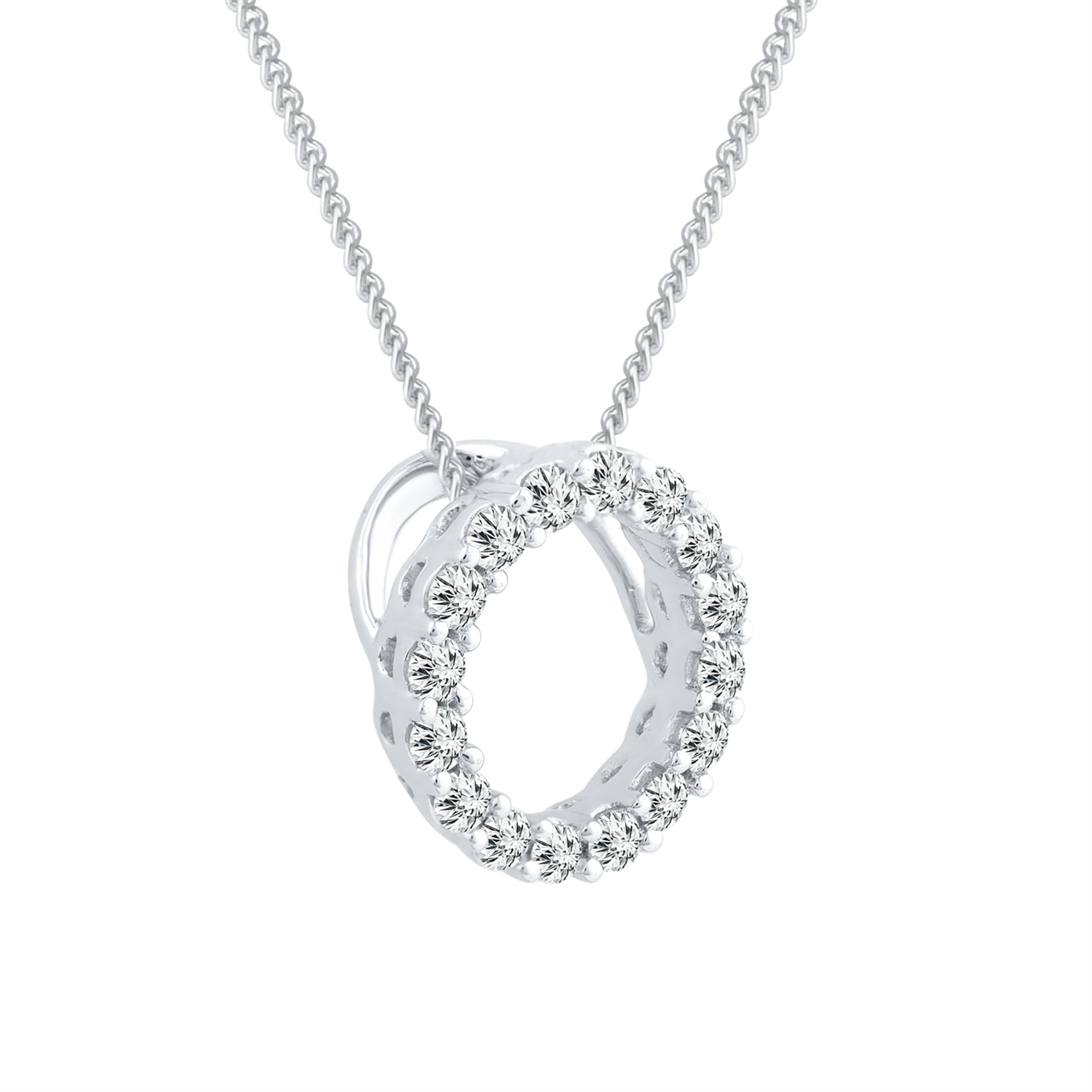 9K WHITE GOLD 0.10CT HI I1 DIA PNDT