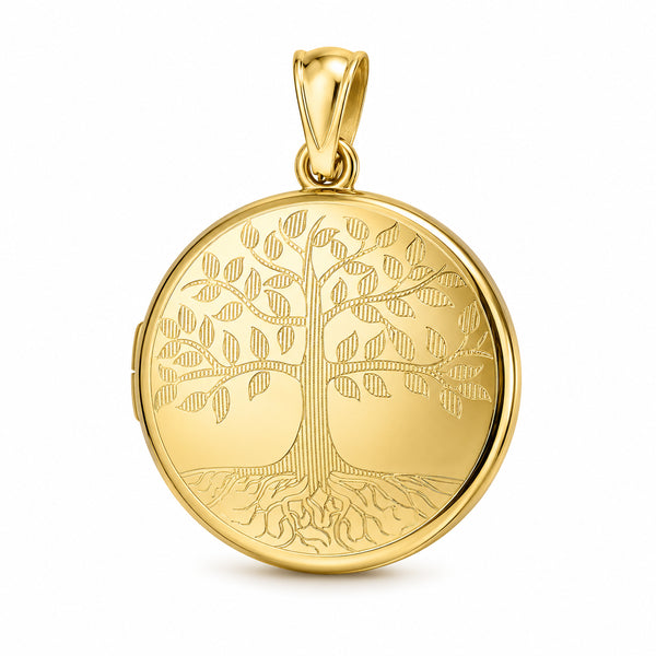 9ct Yellow Gold Tree of Life Photo Locket