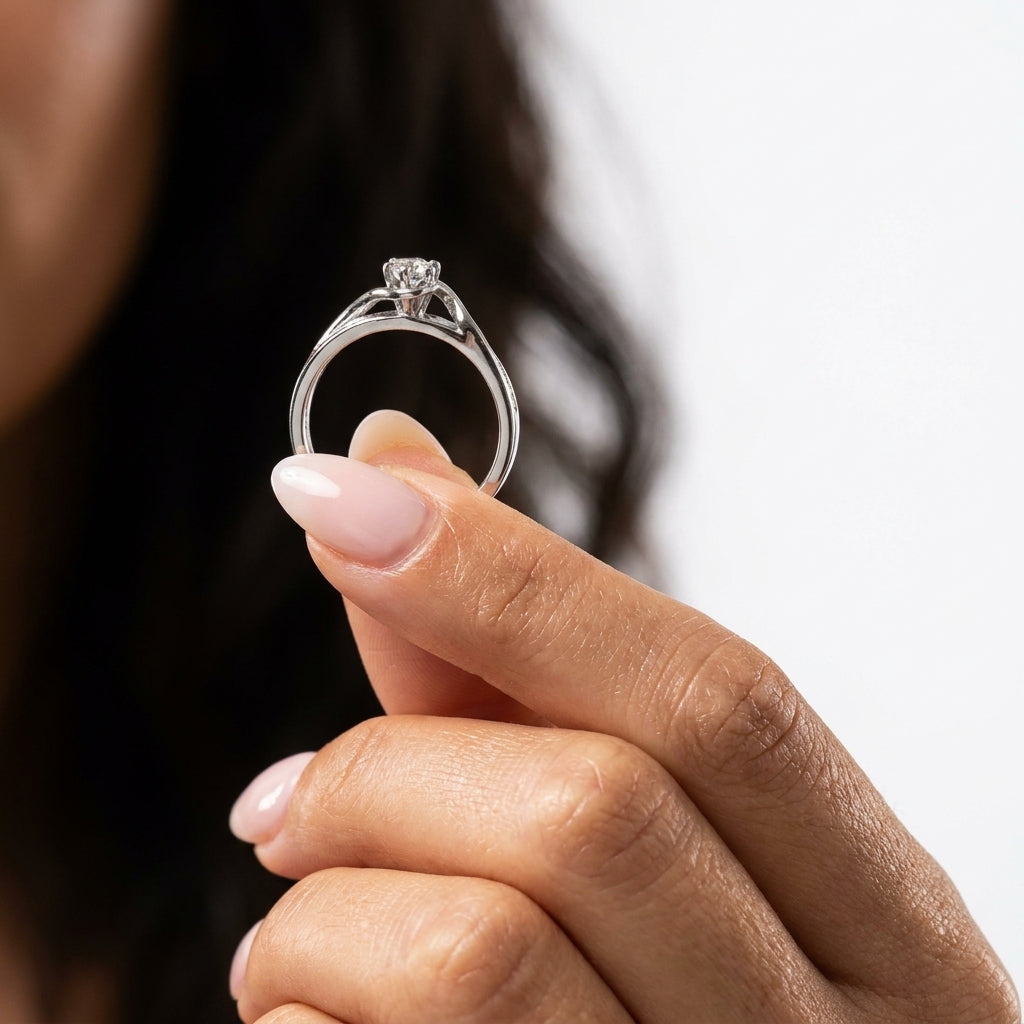 9ct White Gold Diamond Ring