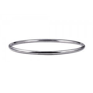 Sterling Silver 3mm solid golf bangle.